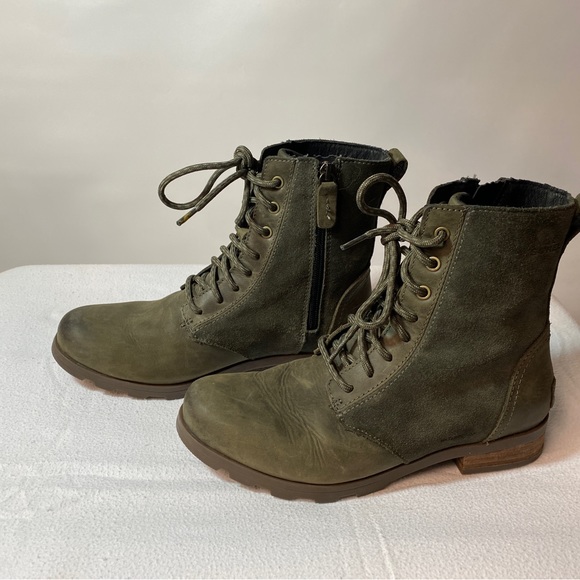 Sorel Alpine Tundra Waterproof Green Suede/Leather Boots - Picture 3 of 8